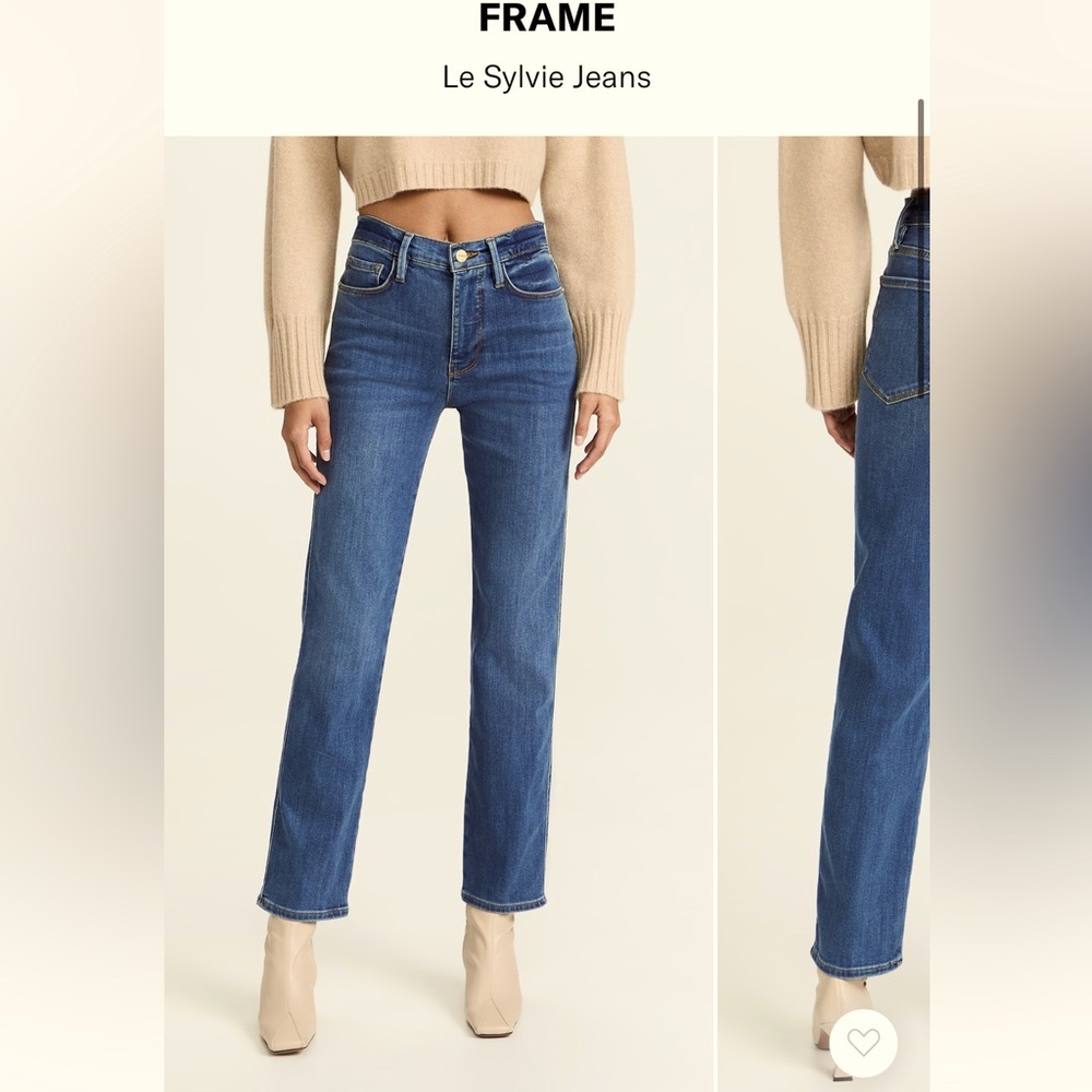 FRAME dark wash Le Sylvie jeans size 28